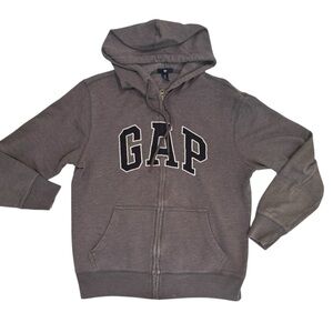 GAP Kids Charcoal Zip-Up Hoodie Sz S